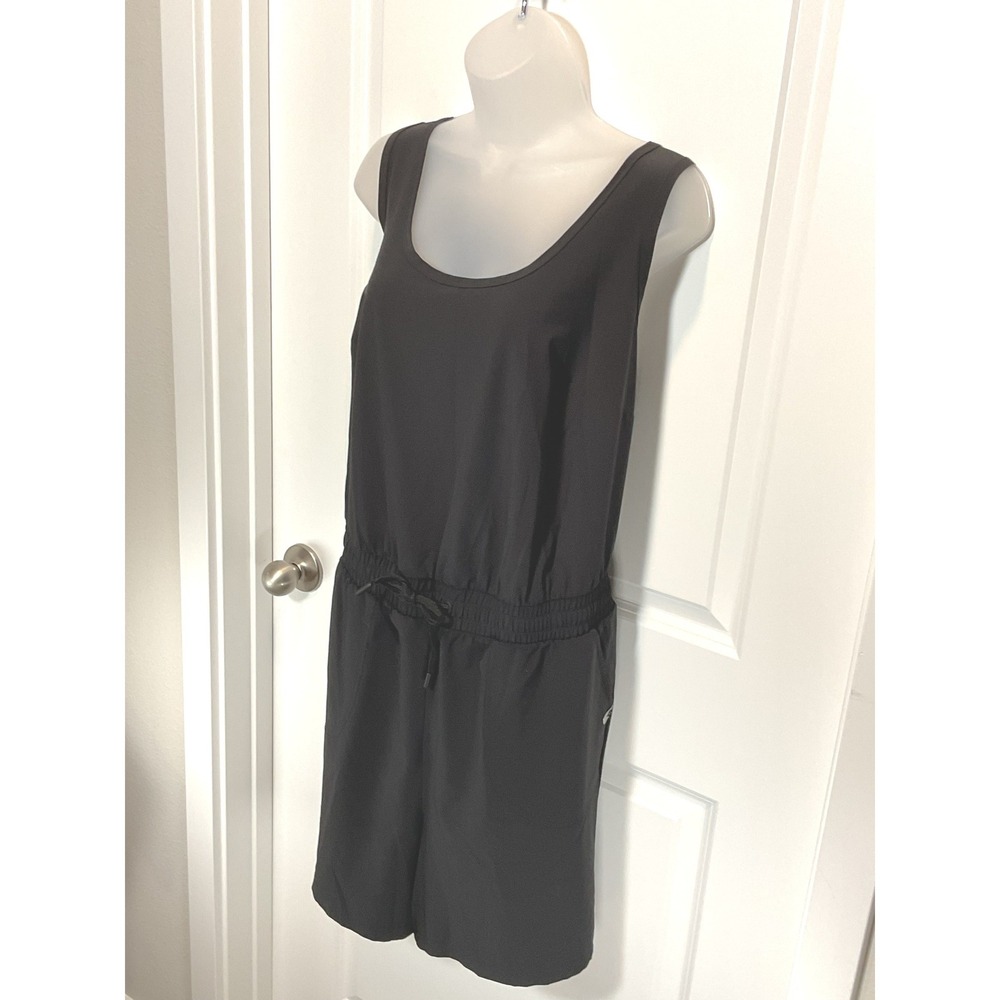 TORRID ACTIVE Black Sleeveless Romper Drawstring‎ 1X Womens Shorts Athleisure